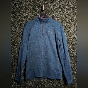 Eddie Bauer Teal Full-Zip Sweater